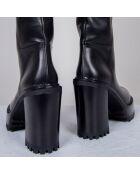 Bottes en Cuir noires - Talon 10 cm