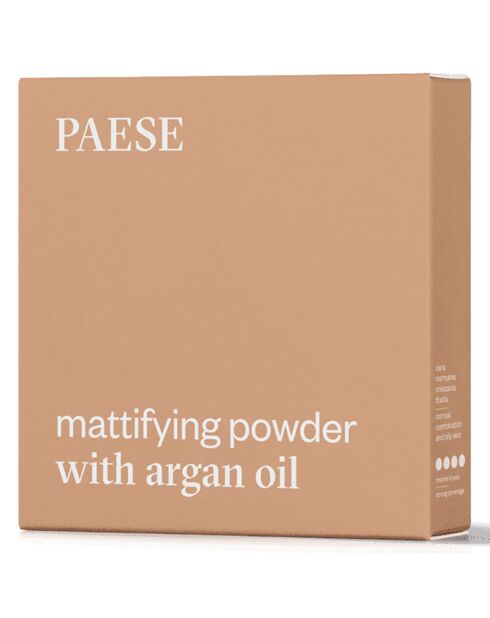 Poudre matifiante à l'huile d'argan - 8 g - Paese-01 Polcelain