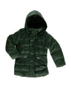 Doudoune de Ski mi-longue chaude kaki/gris