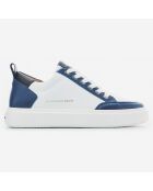 Sneakers en Cuir Bond blanc/bleu