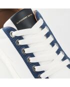 Sneakers en Cuir Bond blanc/bleu