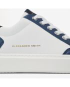 Sneakers en Cuir Bond blanc/bleu