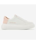 Sneakers Greenwich blanc/rose