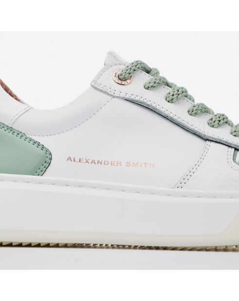 Sneakers en Cuir Harrow blanc/vert