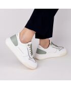 Sneakers en Cuir Harrow blanc/vert