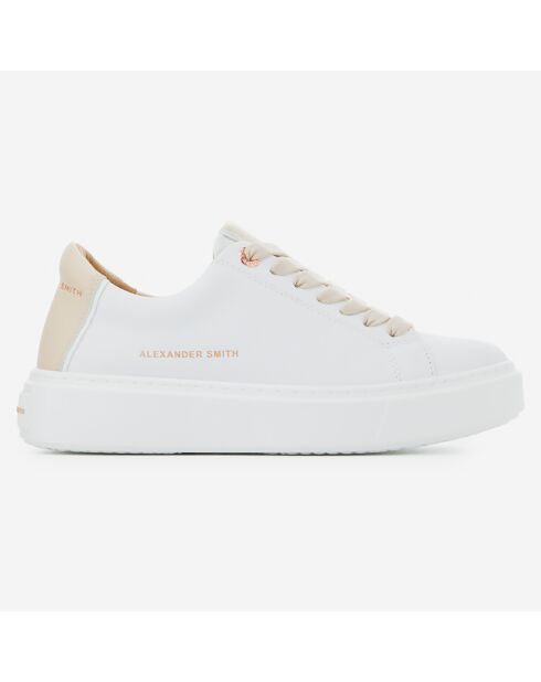 Sneakers en Cuir London beiges