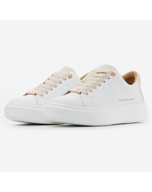 Sneakers en Cuir London beiges