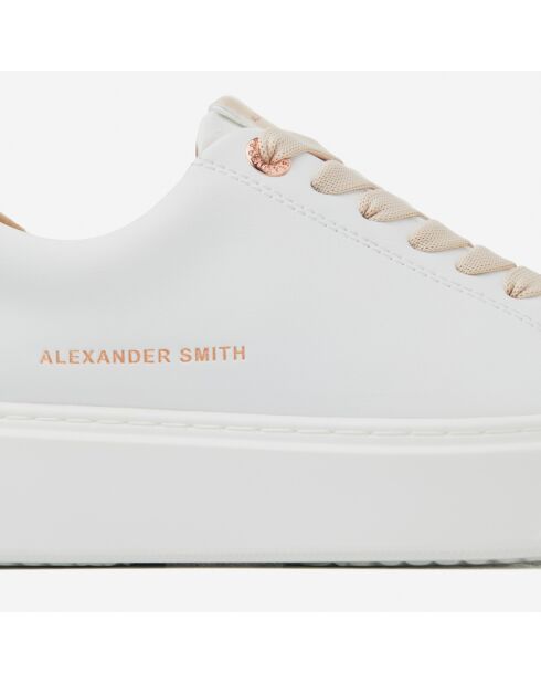 Sneakers en Cuir London beiges