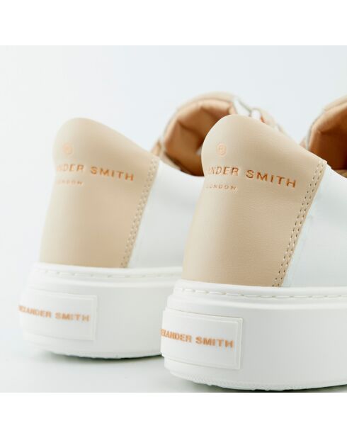 Sneakers en Cuir London beiges