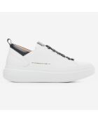 Sneakers en Cuir Wembley noir/blanc