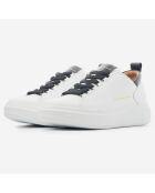 Sneakers en Cuir Wembley noir/blanc