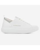 Sneakers en Cuir Wembley blanc/gris