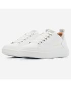 Sneakers en Cuir Wembley blanc/gris