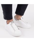 Sneakers en Cuir Wembley blanc/gris