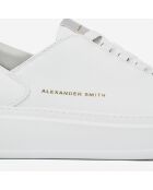 Sneakers en Cuir Wembley blanc/gris