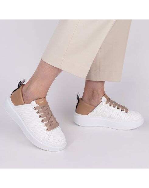 Sneakers en Cuir Wembley camel