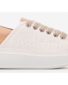 Sneakers en Cuir Wembley camel