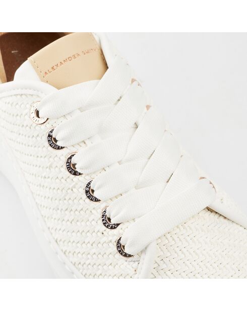 Sneakers en Cuir Wembley crème/blanc