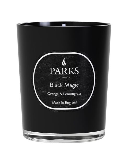 Bougie parfumée Black Magic Orange, Citronnelle, Basilic, Lavande & Géranium - 1 mèche 50h