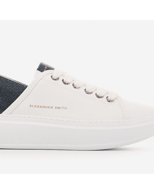 Sneakers en Cuir Wembley blanc/noir