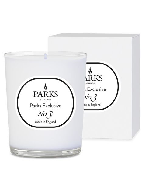 Bougie parfumée Parks Exclusive N°3 Bois de Santal & Ylang Ylang - 1 mèche 45h