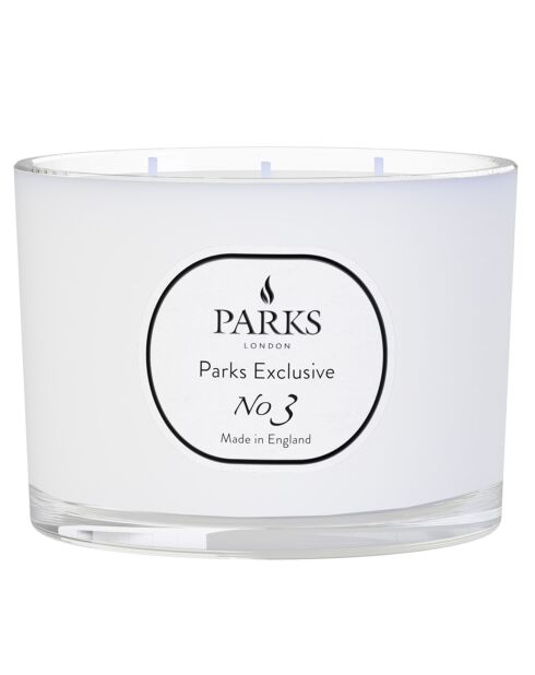 Bougie parfumée Parks Exclusive Bois de Santal & Ylang-ylang - 3 mèches 70h