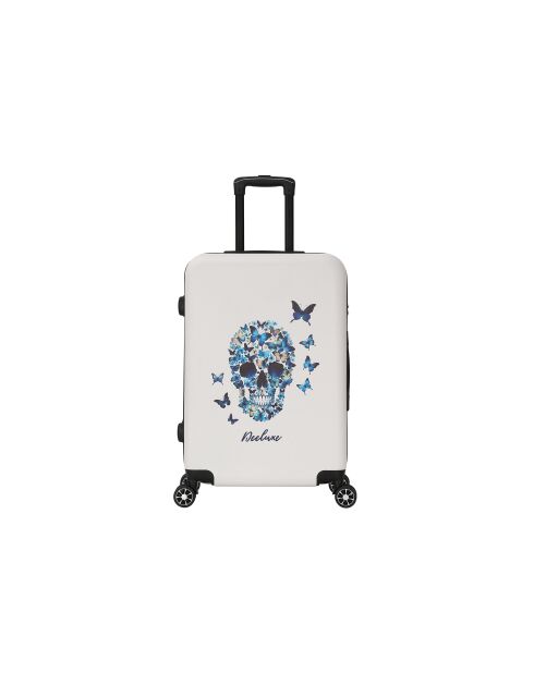 3 Valises & Vanity Blue Serenity blanches