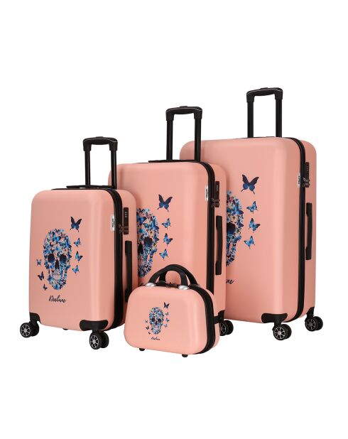 3 Valises + Vanity Blue Serenity roses