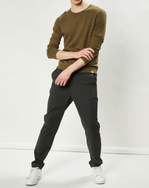 Pull en Coton & Laine Adelin kaki