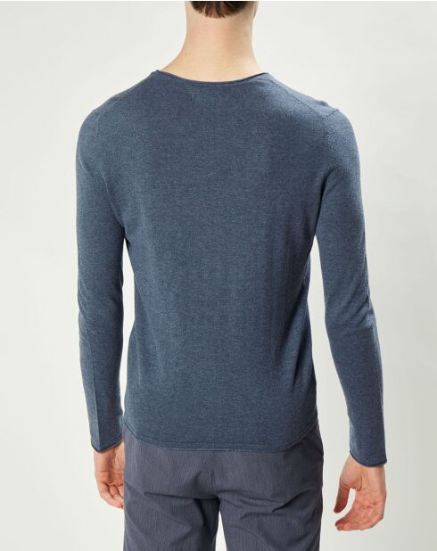 Pull Matt bleu gris/beige