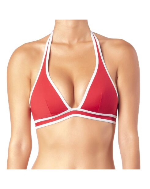 Haut de maillot de bain triangle Maya rouge