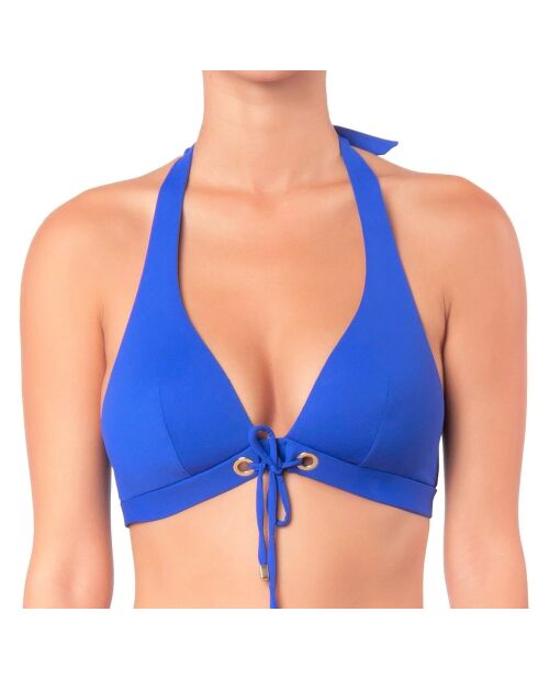 Top de baño azul navideño