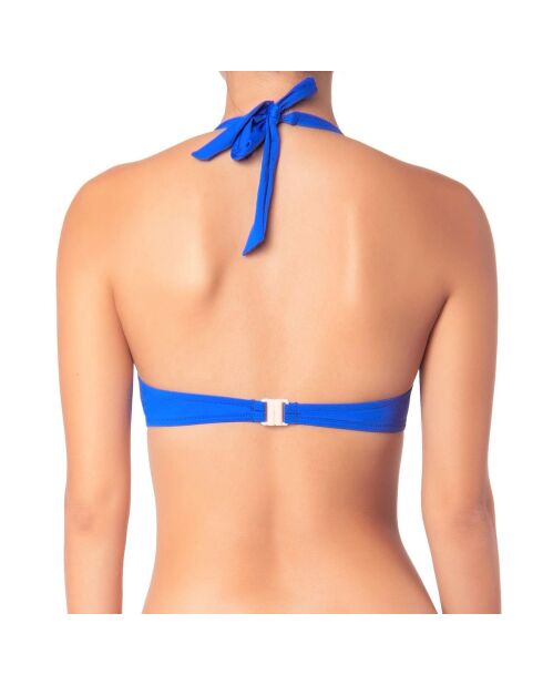 Top de baño azul navideño