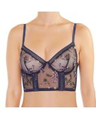 Blauwe bustier Eclatante