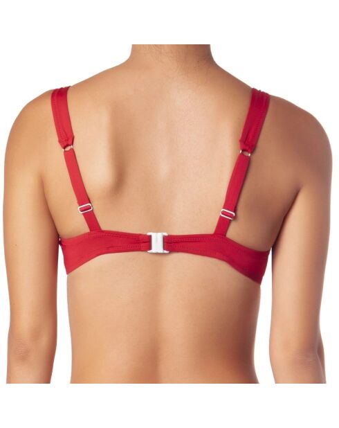 Haut de maillot de bain Maya rouge