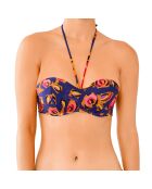 Haut de maillot de bain Rose bleu/rouge