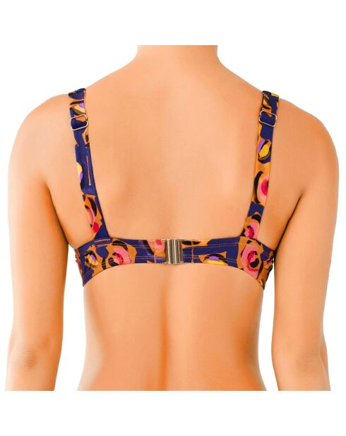 Haut de maillot de bain Rose bleu/rouge