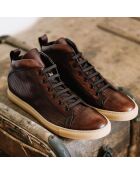 Sneakers en Cuir Tribeca marron