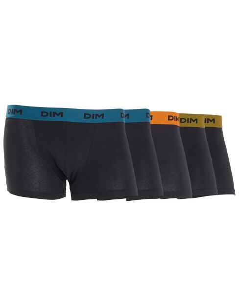 5 Boxers Mix And Colors citrouille/persan/café