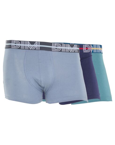 3 Boxers Powerful vert viride/gris souris/bleu cobalt