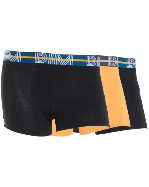 3 Boxers Powerful noir/jaune mimosa/noir