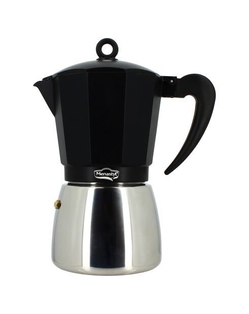 Cafetière Moka 12 Tasses noire - 736 ml