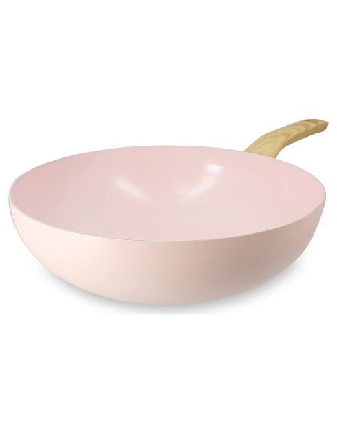 Roze wok - D.28Cm