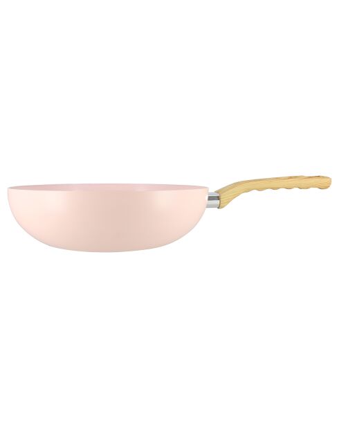 Roze wok - D.28Cm