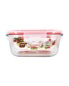 6 transparante Clementine hermetische dozen - 160x160x70 mm