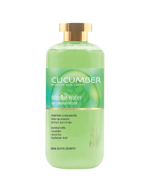 Eau Micellaire Purifiante Enrichie aux Extraits de Concombre - 500 ml
