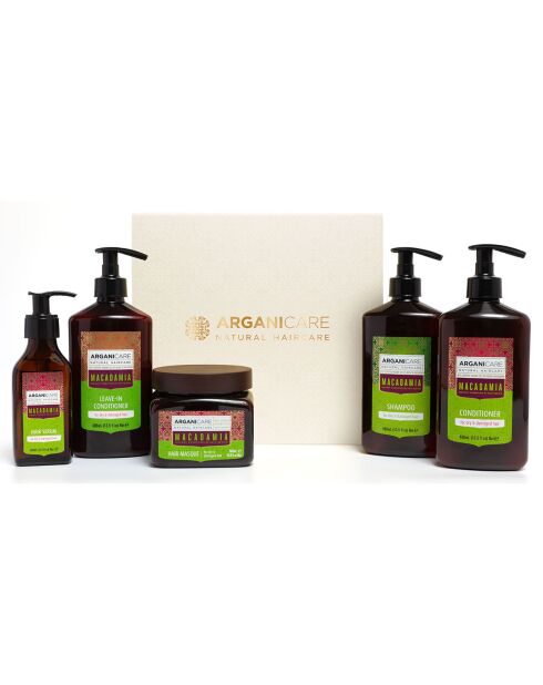 Coffret Rituel Réparation Intense Argan & Macadamia Cheveux Secs & Abîmés - 5 pièces