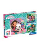 Puzzle Gabby's Dollhouse  - 3x48 pièces