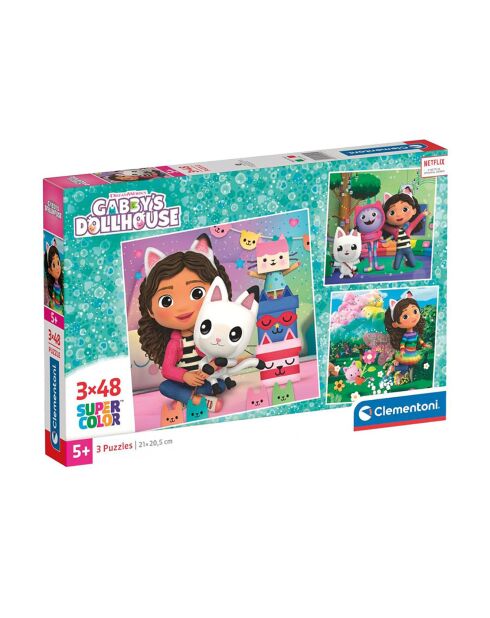 Puzzle Gabby's Dollhouse  - 3x48 pièces