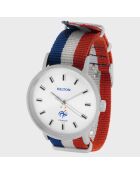 Montre Mixte France en Tissu bleu/blanc/rouge